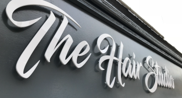 Acrylic lettering example